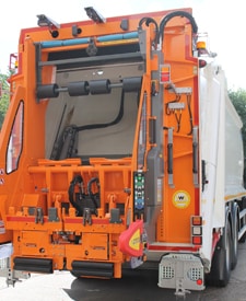 The Enviroweigh system fitted to Armaghs refuse vehicle